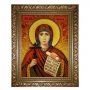 Amber icon of Holy Martyr Natalia 20x30 cm