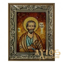 Amber icon of St. Judas the Apostle 20x30 cm - фото