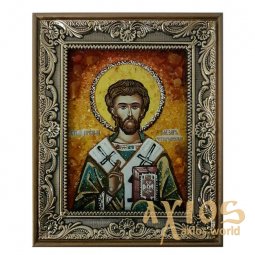 Amber icon of Saint Lazarus 20x30 cm - фото