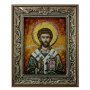 Amber icon of Saint Lazarus 20x30 cm