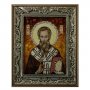 Amber icon of St. Andrey Kritsky 20x30 cm