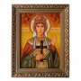 Amber icon of Holy Martyr Alexandra 20x30 cm