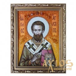 Amber icon of St. Archippus 20x30 cm - фото