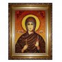 Amber icon of Holy Martyr Alla 20x30 cm