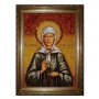 Amber Icon of St. Matrona Moscow 20x30 cm