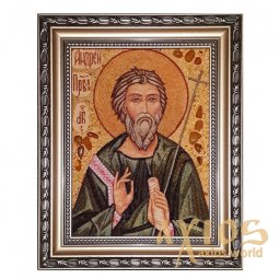 Amber icon of the Holy Apostle Andrey Pervozvanny 20x30 cm - фото