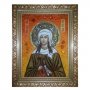 Succinic icon Holy Martyress Iraida (Rice) 20x30 cm