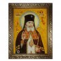 Amber icon of St. Luke and Healer Crimean 20x30 cm