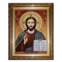 Amber Icon of the Savior Almighty 15x20 cm