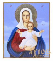 Written icon Leushinskaya Mother of God 20х24 cm - фото