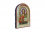 Icon Savior on gold Greek style, arched 21x29 cm, only in Axios