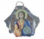 Written icon on the stone Archangel Michael (belt) 20x20 cm