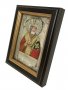 Icon in metal Nikolay, silver-plated, frame made of wood, 9х11 cm