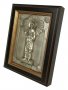 Icon in metal Peter, silver, frame made of wood, 9х11 cm