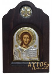 Icon - arch Jesus Christ, wood, metal - фото