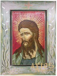 The written icon of John the Baptist, 33х24 cm - фото