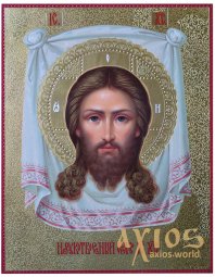 Written icon of the Savior, 34х26 cm - фото