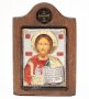 Icon Savior, Italian frame №1, enamel, 6x8 cm, alder tree