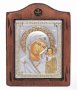 Icon of the Mother of God of Kazan, Italian frame №2, 13x17 cm, alder tree