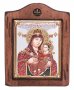 Icon of the Mother of God of Bethlehem №2, Italian frame, enamel, 13x17 cm