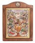 Icon Savior and Apostles, Italian frame №3, enamel, 17x21 cm, alder tree