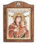 Icon of the Mother of God of Bethlehem, Italian frame №3, enamel, 17x21 cm, alder tree