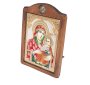 Icon of the Mother of God of Jerusalem, Italian frame №3, enamel, 17x21 cm, alder tree