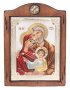Icon The Holy Family, Italian frame №3, enamel, 17x21 cm, alder tree