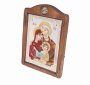 Icon The Holy Family, Italian frame №3, enamel, 17x21 cm, alder tree