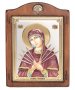 Icon of the Mother of God, Italian frame №3, enamel, 17x21 cm, alder tree