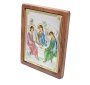 Icon of Holy Trinity, Italian frame №4, enamel, 24x31 cm, alder tree