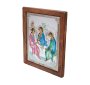 Icon Holy Trinity, Italian frame №5, enamel, 30x40 cm, alder tree