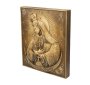 Carved wooden icon of Our Lady of the Gate of Dawn 20x24 cm