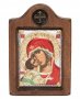 Icon of the Mother of God of Vladimir, Italian frame №1, enamel, 6x8 cm, alder tree