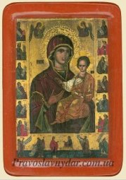 Icon of the Virgin Hodegetria Belzhskaya (XV century) - фото