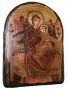 Icon of the Holy Theotokos antique arch Vsetsaritsa 17h23 cm