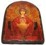 Icon of the Holy Theotokos antique Inexhaustible Cup 17h23 see Arch