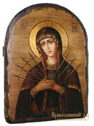 Icon of the Holy Theotokos antique Semistrelnaya 17h23 see Arch - фото