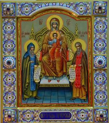 Exclusive icon of Pecherskaya Divine Mother - фото