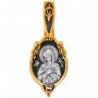Icon of the Mother of God Joy of all joys. Pity Serafimo-Diveevsky. Image, silver with gilding, 11x30 mm, E 8643