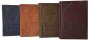 Leather-bound Bible, cover color red, decorative embossing