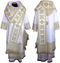 Bishop's Vestment embroidered on a dense satin with embroidered lace R 069a