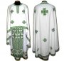 Priest Vestments, Embroidered on White linen, embroidered cross, Greek cut  R85G