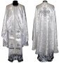 Priest Vestments, Embroidered on white Brocade, Greek Cut, R01g