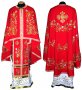 Priest Vestments, Embroidered of red silk, Greek Cut 