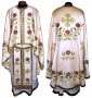 Priest Vestments, Embroidered on Purple Dense Satin, Greek Cut, R036g