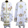 Priest Vestments, Embroidered on White gabardine, sewn galloon, Greek Cut, R057G