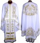 Priest Vestments, Embroidered on White gabardine, sewn galloon, Greek Cut, R74g