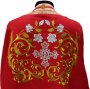 Priestly vestment, red color,  Greek cut, gabardine