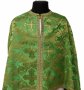  Priestly vestments, green brocade, embroidered Trinity icon, Greek Cut
